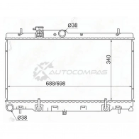 Радиатор SUBARU LEGACY/LANCASTER 98-04/IMPREZA 00-04 SAT SB0005 1422820362 BBBD NZG