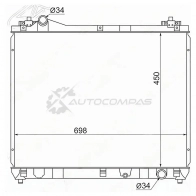 Радиатор SUZUKI ESCUDO GRAND VITARA M16A 05 SAT SK0006M16A 1440537179 BBG 27J