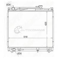 Радиатор SUZUKI ESCUDO/GRAND VITARA J20A/H20A/H25A 94-04 подход. на рядный SAT 1422810482 SGSK0001V6 QQ9 8T