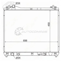 Радиатор SUZUKI ESCUDO/GRAND VITARA/CHEVROLET TRACKER 2.0/2.4 05 SAT 1422821408 9Y1B OKV SGSK0006J20A