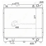 Радиатор SUZUKI ESCUDO/VITARA TA01R/W 1.6 88-97 3D SAT SK0001 1422821130 5KYA IZT