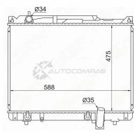 Радиатор SUZUKI GRAND VITARA XL-7 03-05 2,7L SAT 1422821134 SK00042R SU2HU R