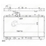 Радиатор SUZUKI SX4 06 SAT 1422800559 HJXI8 P SGSK0009