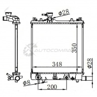 Радиатор SUZUKI WAGON R 08 SAT Q X298HI 1440537201 SK00033
