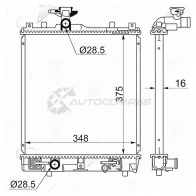 Радиатор SUZUKI WAGON R/SOLIO/IGNIS/JUSTY/AGILA/CRUZE 00-05 AT SAT P6X EH SK00031 1422821129