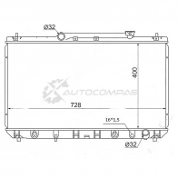 Радиатор Toyota CAMRY GRACIA/QUALIS 2.2 96-01 SAT TY0003SXV20 DJV GX3 1422823917