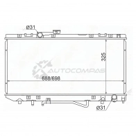 Радиатор Toyota CARINA ED/EXIV/CELICA 1.8/2.0 89-92 SAT 1422823921 TY0002ST180 G LRVXK