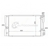 Радиатор Toyota COROLLA/MATRIX 08-/PONTIAC VIBE 08- USA SAT TY0001140 F51V5 Q 1422823887