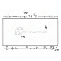 Радиатор Toyota COROLLA/SPRINTER 2C/3C 91-02 DIESEL SAT V5G RHV 1422823930 TY0001100D