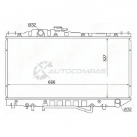 Радиатор Toyota CORONA/CARINA ST17 3/4S 88-91 SAT 1422823920 TY0002ST170 GNT RU
