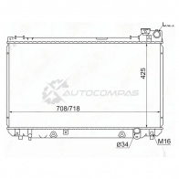 Радиатор Toyota CROWN/BREVIS/PROGRESS 2JZ-FSE 98-07 SAT 1 F3FMU TY0006175 1422823939