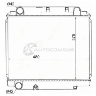 Радиатор Toyota DYNA/TOYOACE S05D/S05C XZU362/362A/362D/371/372/382 99 SAT 1422828554 0 M95Q TY0065