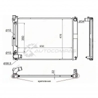 Радиатор Toyota HARRIER/HIGHLANDER 05-07/LEXUS 330 3MZ 05-09(пластинчатый) SAT TY0003MCU301 Z1K PZQ 1440543697