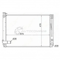 Радиатор Toyota HARRIER/LEXUS RX350 2GR V6 3.5 06-08 SAT 1422823875 P43GF Q TY00032GR
