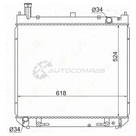 Радиатор Toyota HIACE GRANVIA/REGIUS/TOURING HIACE 3RZ 2.7/5VZ 3.4 99-01 SAT TY0010RZH18 1422823949 I 9P5C5G