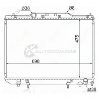 Радиатор Toyota IPSUM/GAIA/PICNIC 96-01 DIESEL SAT TY0002CXM10D 5VM KOJ 1422823946