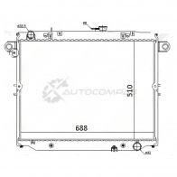 Радиатор Toyota LAND CRUISER 100 1HDFTE 4.2 98-07 DIESEL SAT TY0009100D1 1422821595 X SCAM0