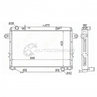 Радиатор Toyota LAND CRUISER 100 1HZ,1FZ-FE 98-07 4.2-4.5 General spec SAT TY00091054R 50RY C 1422825214