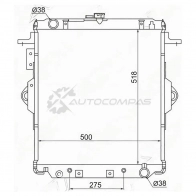 Радиатор Toyota LAND CRUISER 70 1HZ 90 SAT TY0008HZJ76 OC F2M 1422823964