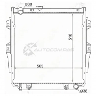 Радиатор Toyota LAND CRUISER PRADO 70 1KZ-TE 3.0 93-99 SAT 1422823968 K TZ8L TY0009KZJ78