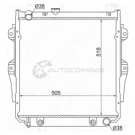 Радиатор Toyota LAND CRUISER PRADO 70 1KZ-TE 3.0 93-99 SAT TY0009KZJ782R IU8 7SP 1422830971