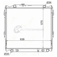 Радиатор Toyota LAND CRUISER PRADO VZJ95/SURF/4-RUNNER 95-02 SAT 1422823883 PF2T QT TY0008J953R