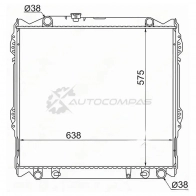 Радиатор Toyota LAND CRUISER PRADO/SURF/4-RUNNER Diesel 95-02 SAT 1422823884 TY0008J95D3R E13J 4E