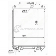 Радиатор Toyota PASSO/DAIHATSU BOON 1KR 04 SAT TY00013 X SGF9 1422823858