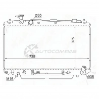 Радиатор Toyota RAV4 1/2AZ 2.0/2.4 00-05 SAT 1422823986 TY0004ACA20 U U78JB