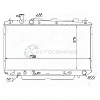 Радиатор Toyota RAV4 1ZZ 1,8 00-05 SAT L9GE S0 1422823989 TY0004ZCA202R