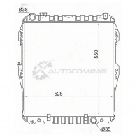 Радиатор Toyota SURF/HILUX/4-RUNNER 1KZ-TE 3.0 93-95 медн. SAT 0 2F4RL TY00131KZ 1422824028