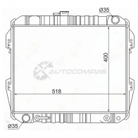 Радиатор Toyota SURF/HILUX/4RUNNER 2/3Y 89-95 SAT 1422824030 5L 6SF72 TY0013