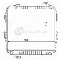 Радиатор Toyota SURF/HILUX/4-RUNNER 3,0 V6 1989-95 SAT DFD 8IS2 1422824034 TY0013V63R