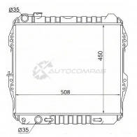 Радиатор Toyota SURF/HILUX/4-RUNNER LN13 3L/5L 1989-95 SAT 1422824032 8T6HF R7 TY0013D