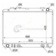 Радиатор Toyota TOWN ACE NOAH/LITE ACE CR42V/CR52V 3CE/3CTE 98-04 SAT 2B SCVR 1422826021 TY0050D98