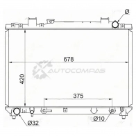 Радиатор Toyota TOWN ACE NOAH/LITE ACE SR4/5 3S-FE 1996 SAT 1422823978 CKOGCD V TY00502R