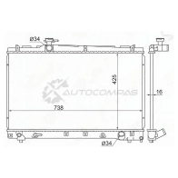 Радиатор Toyota VOXY/NOAH/IPSUM/AVENSIS VERSO 1AZ/2AZ/3ZR 01-09 SAT OM6 3IW TY0002ACM20 1422823959