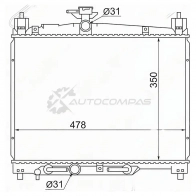 Радиатор Toyota YARIS/VITZ/ECHO/PLATZ 1/2SZ-FE 99-05 SAT TY000W10SZ 1422823940 9WZ9 7R4