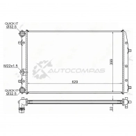 Радиатор VOLKSWAGEN POLO 02-/SKODA ROOMSTER 06 SAT 1422832401 VW00111 04ES K