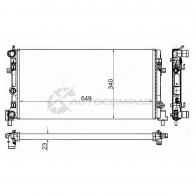 Радиатор VOLKSWAGEN POLO SEDAN 10-/AUDI A1 10-/SEAT IBIZA 08-/SKODA FABIA/ROOMSTER 10-(трубчатый)