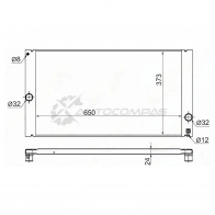 Радиатор VOLVO S40/C30/V50 2.4/2.5T 03 SAT 1422834305 FXJOF 5E VL0007