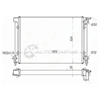 Радиатор VW GOLF/JETTA 79-91 1.5/1.6 SAT SGVW00011 1422832899 803S V