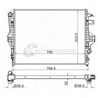 Радиатор VW TOUAREG/PORSCHE CAYENNE 10 SAT VW00010 7K LZXM 1422832865