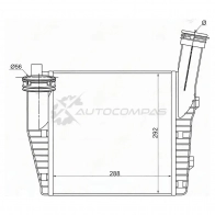 Радиатор интеркулера AUDI Q7 06-/PORSCHE CAYENNE 02-/VOLKSWAGEN TOUAREG 02-(правый) SAT ST7L6145804A 1422832994 FHKG N