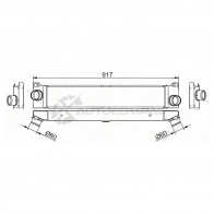 Радиатор интеркулера CITROEN JUMPER 06/FIAT DUCATO 06-/PEUGEOT BOXER 06 SAT 1422799957 BS91V 8 ST0384K1