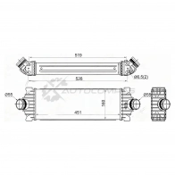 Радиатор интеркулера FORD TRANSIT 06-14/FORD TRANSIT 14