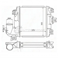 Радиатор интеркулера Toyota FORTUNER 10-/HILUX 05 SAT ST179400L060 355ZD EA 1440539863