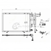 Радиатор кондиционера FORD FIESTA 09 SAT 1422801135 7SCV7 U STFDV4394A0