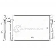 Радиатор кондиционера CHEVROLET AVEO 11-/OPEL MOKKA 12 SAT 1422799058 VU CU22 STCVA63940