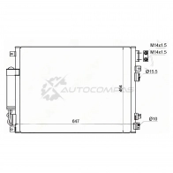 Радиатор кондиционера CHRYSLER 300C/DODGE MAGNUM/CHARGER 04-11 SAT FQ6 NTXD STCR033940 1422799654